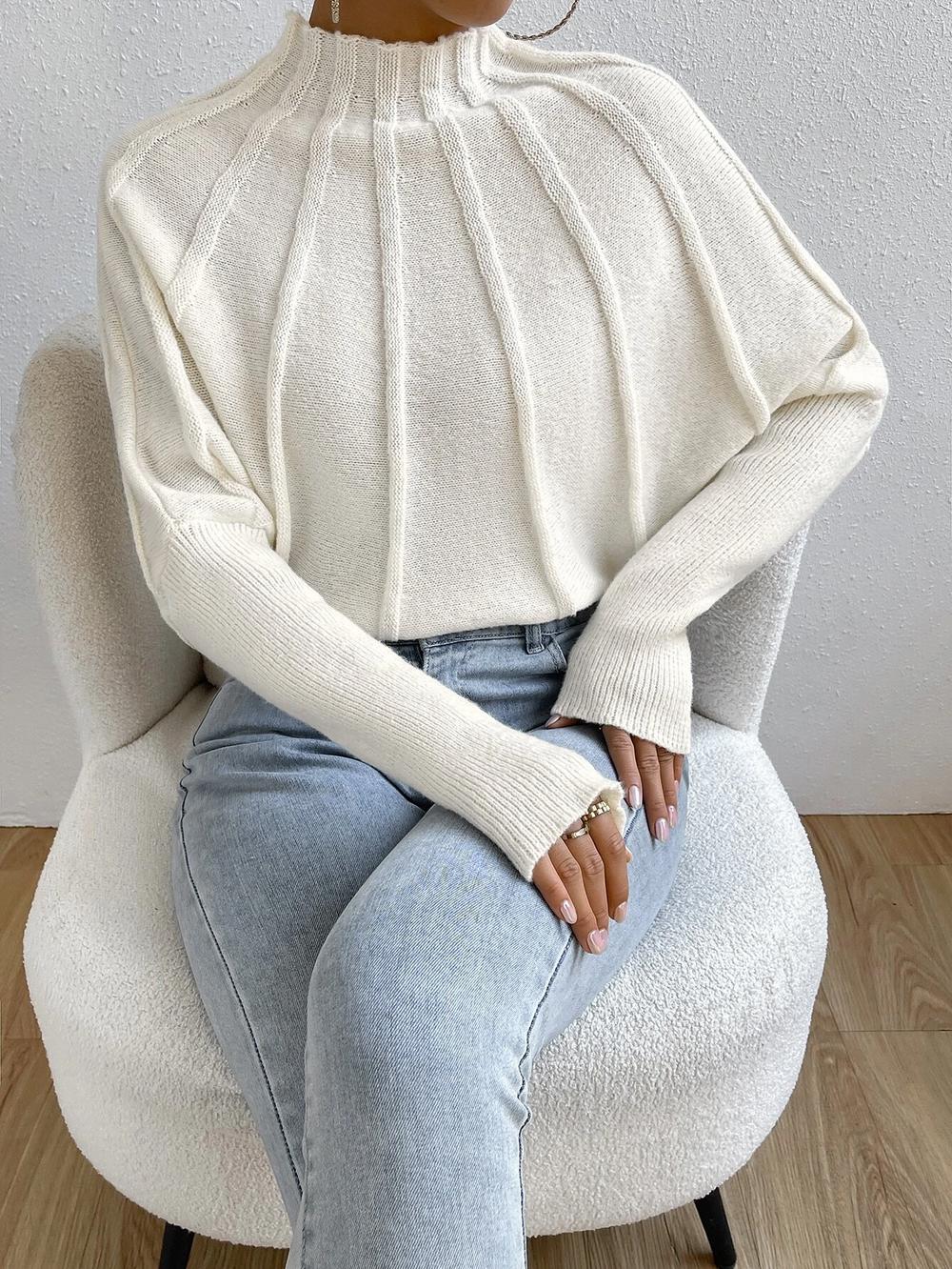 R&B | Strickpullover mit Fledermausärmeln