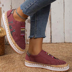 Lässige Katzenmuster Schuhe R&B