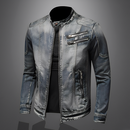R&B | Stylische Jeansjacke mit Taschen für Männer