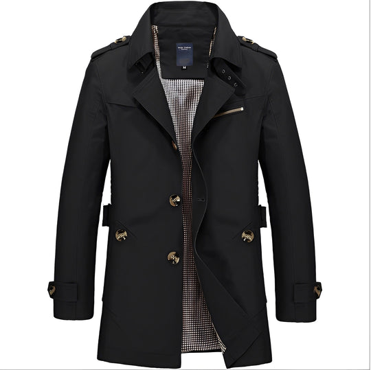R&B | Eleganter Windbreaker Trenchcoat für Männer