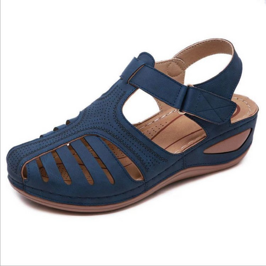Khaki Leder SommerkomfortSandalen R&B