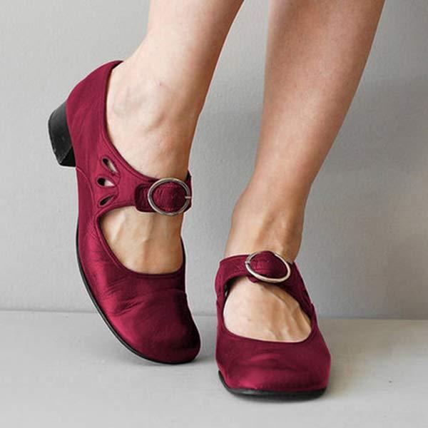 R&B | Weinlese Orthopädische Schuhe mit Runder Zehe