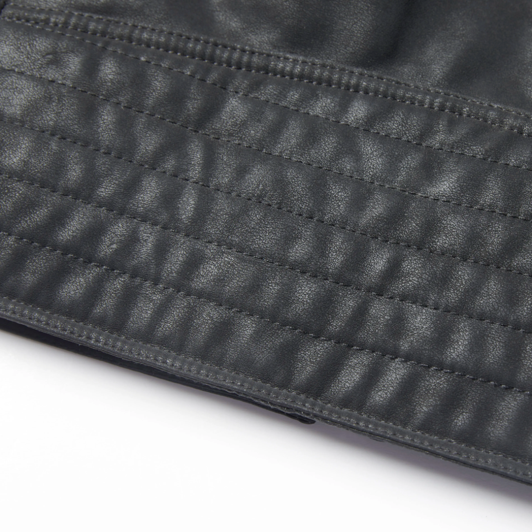 R&B | Herren Dick Gepolstertes Lederjacke