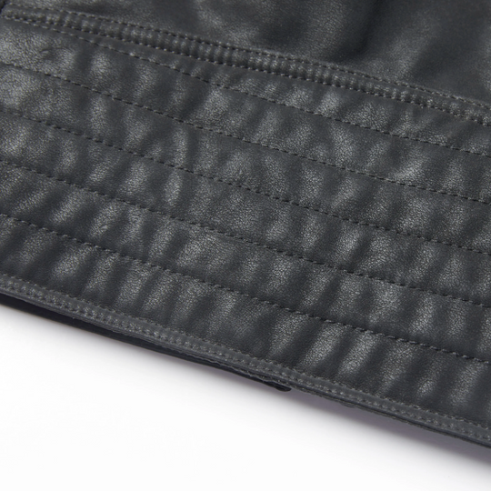 R&B | Herren Dick Gepolstertes Lederjacke