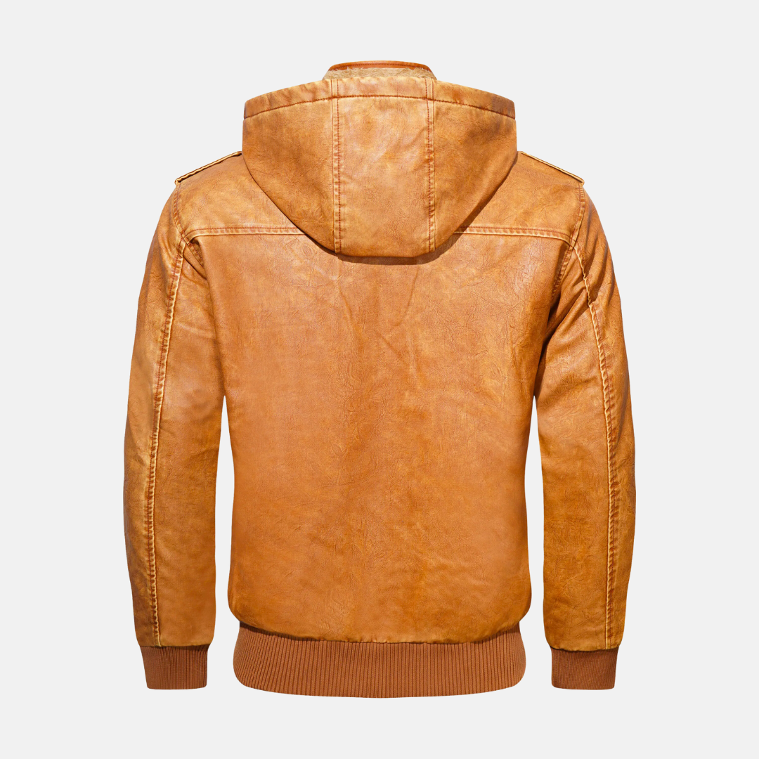 R&B | Hooded Lederjacke