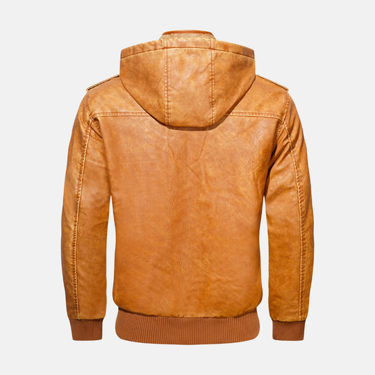 R&B | Hooded Lederjacke