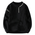 R&B | Strickjacke mit Rohnähten Lässiger Schnitt Einzigartiger Streetwear-stil
