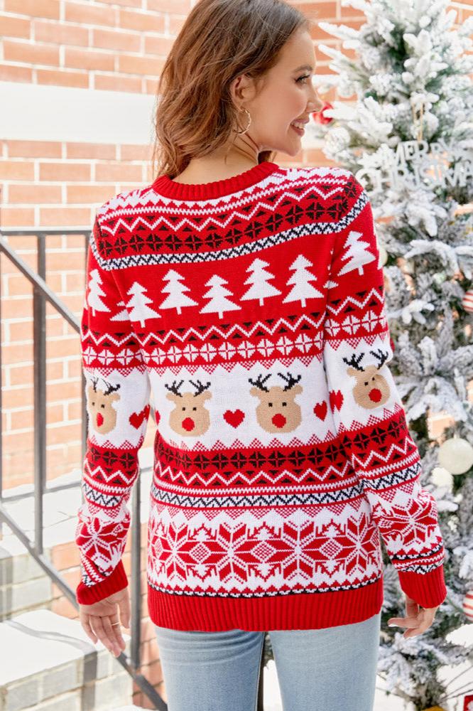 R&B | Weihnachtsbär & Geweih Strickpullover