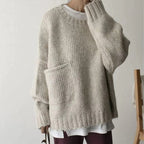 R&B | Sweater mit Übergroßen Taschen Lässiger Moderner Stil Ideal für den Winter