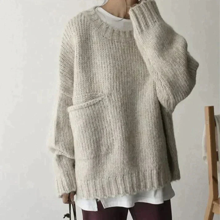 R&B | Übergroßer Pullover mit Fronttasche