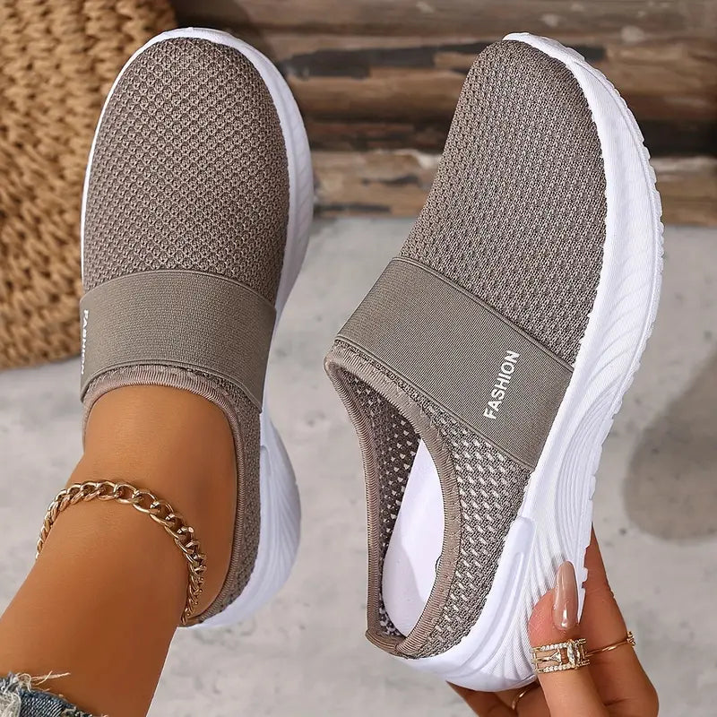R&B | Orthopädische Slip on Damenschuhe mit Klettverschluss