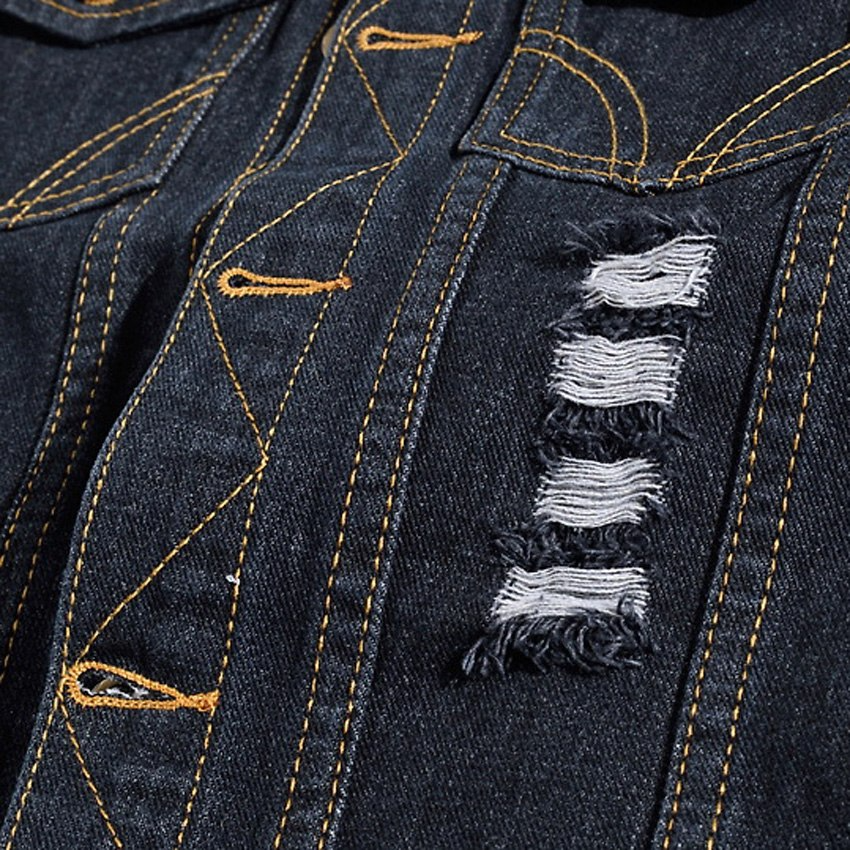 R&B Stylische Denim Weste für Herren