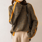 R&B | Strickpullover mit Rollkragen Im Übergröße Stil
