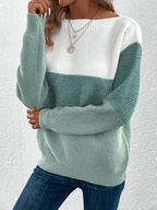 R&B | Eleganter Langarm Pullover mit Fallenden Schultern