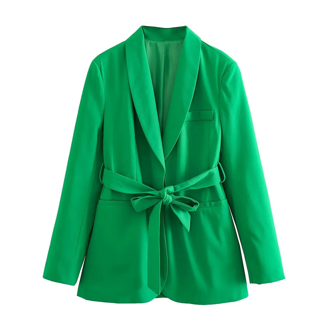 R&B | Mehrfarben Hausbekleidungsstil Blazer und Hose Set