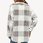 R&B | Karo Fleecejacke für Damen