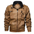 R&B | Klassische Lederjacke mit Taschen für Männer