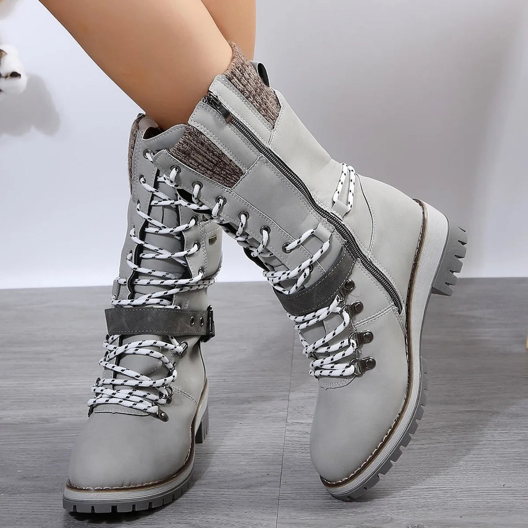 R&B | Warme Baumwolle Hohe Schneestiefel