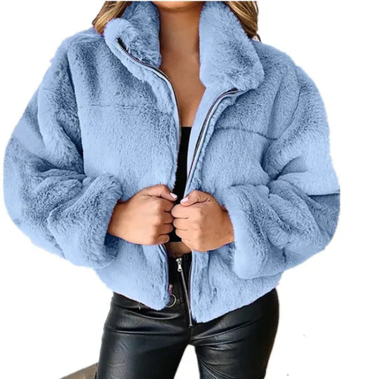 R&B - Schicke Winter Mode Teddy Jacke für Frauen