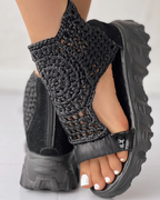 R&B | Gestrickte Elastische Sommersandalen