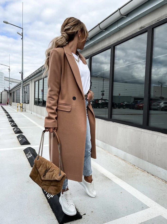 R&B | Langes Daunenjacke Eleganter Zeitloser Stil Ideal Für Den Winter