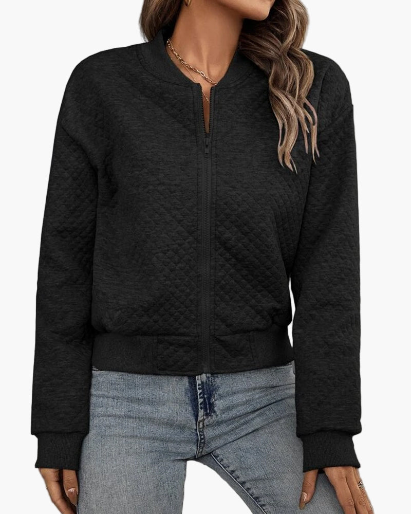 R&B | Bomberjacke Stepp-Design Modern Freizeit Übergangsjacke