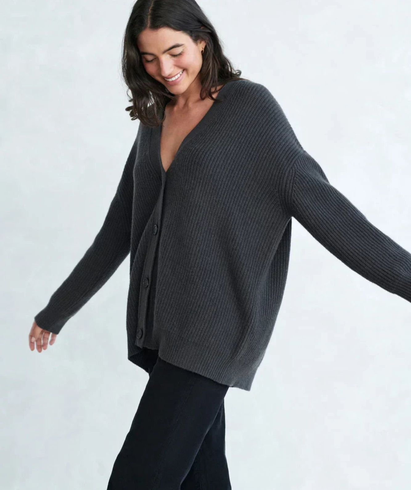 R&B | V-Ausschnitt-Cardigan für Frauen