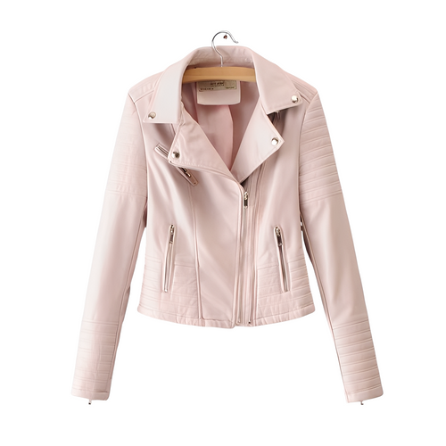 R&B | Stylische, Slim Ledermantel für Frauen