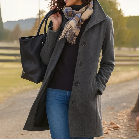 R&B | Klassische Mittelange Knopfjacke