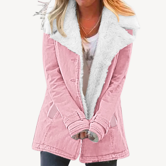 R&B | Damen Sherpa Gefütterte Denimjacke
