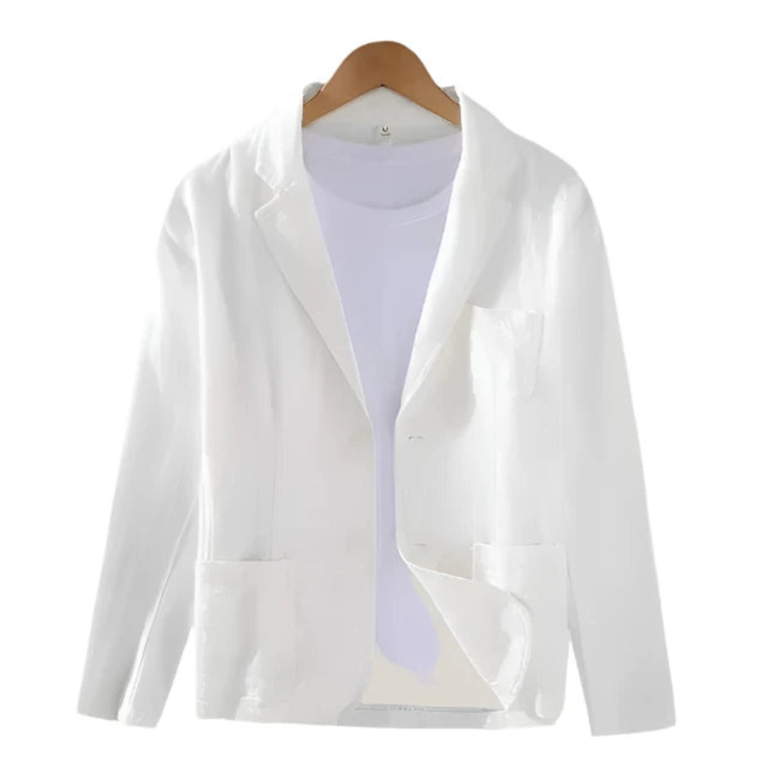 R&B | Herren Eleganter Italienischer Leinenblazer Charmante Jacke für Männer