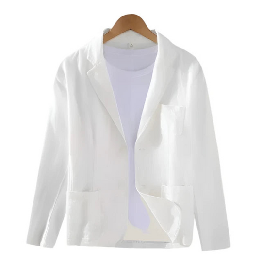 R&B | Herren Eleganter Italienischer Leinenblazer Charmante Jacke für Männer
