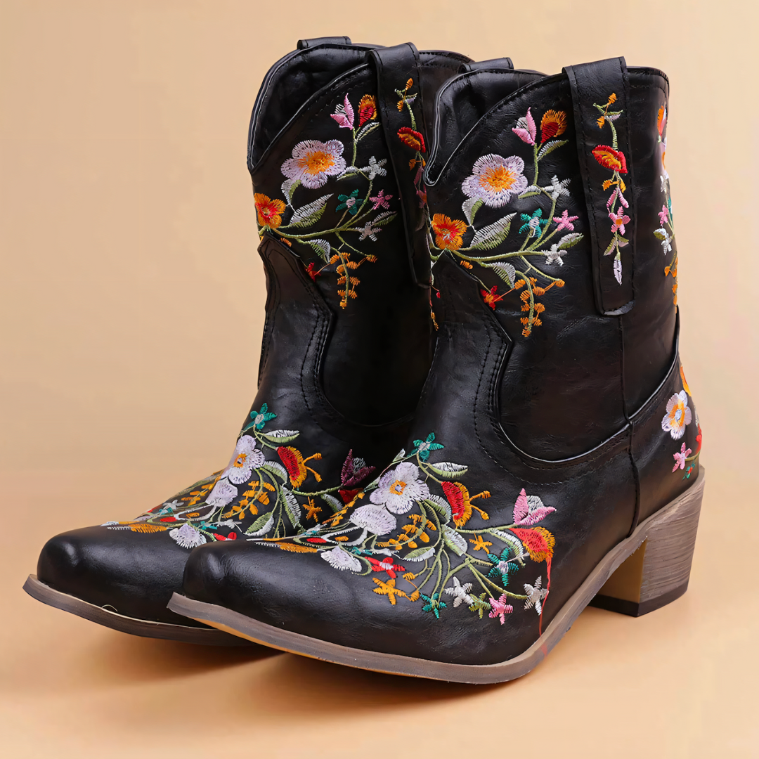 R&B | Wetterfeste Cowgirl-Stiefel im Vintage-Stil