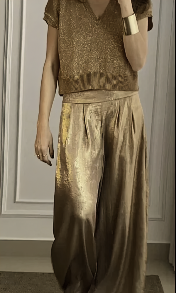 Damen Top- und Hosen-Set mit Bequemem Schnitt & Stylischem Design | EB