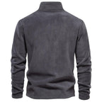 R&B | Strickpullover mit Half-Zip Wollmischung Klassisch und Bequem
