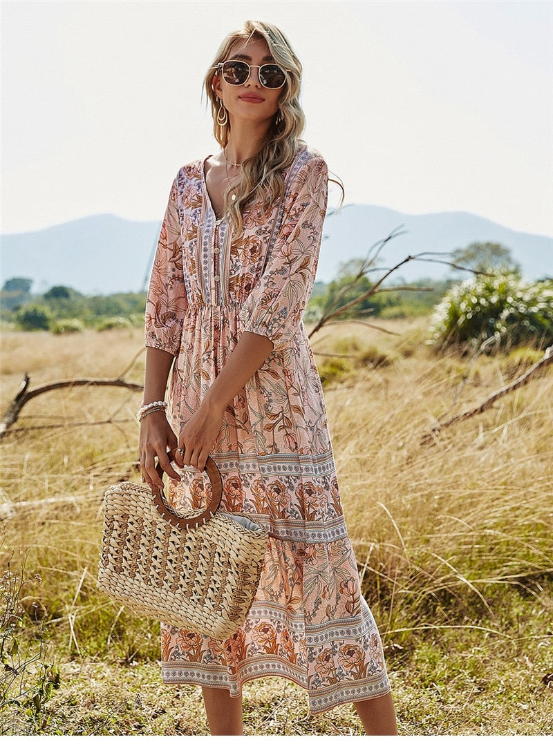 R&B | Stilvolles Boho Sommerkleid