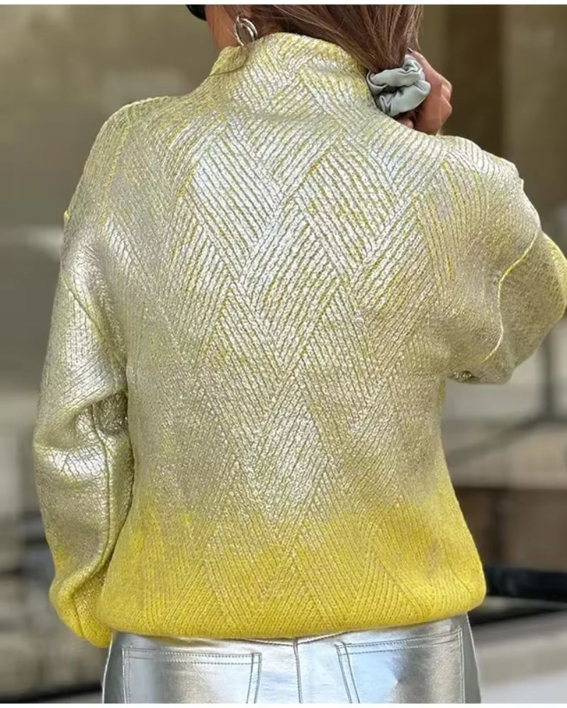 R&B | Funkelnder Gradient Strickpullover