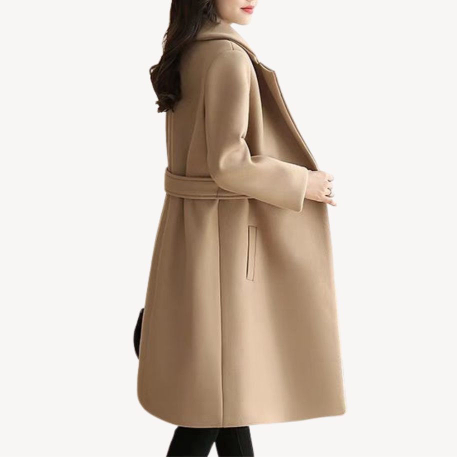 R&B | Damen Woll-Trenchcoat