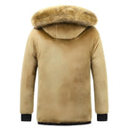 R&B | Warme Parkajacke mit abnehmbarem Kapuze für Männer