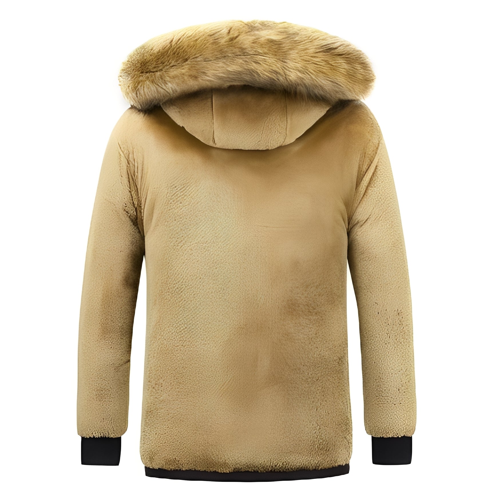 R&B | Warme Parkajacke mit abnehmbarem Kapuze für Männer