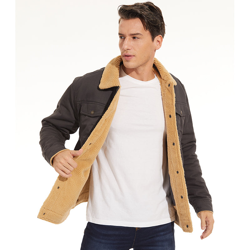 R&B | Winterjacke mit Sherpa-futter Wasserabweisend Warm und Robust