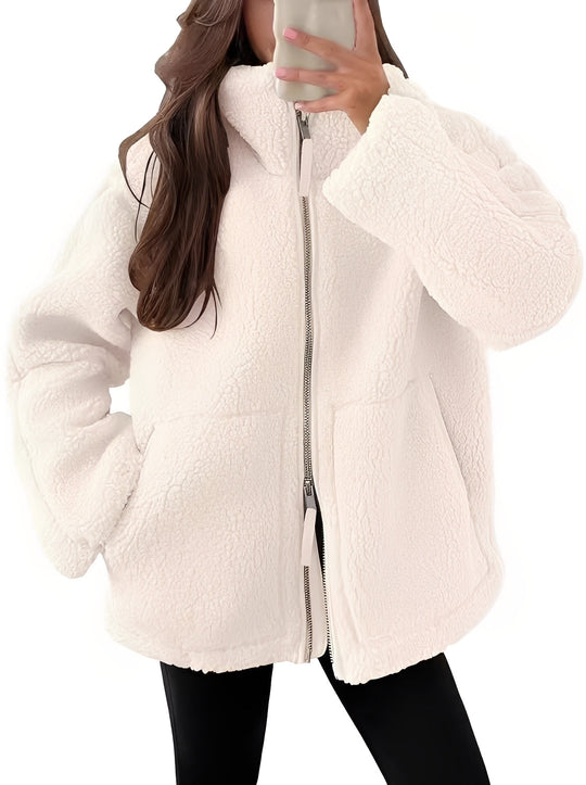 R&B | Elegante Damenwolljacke mit Reißverschluss