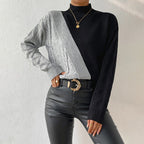 R&B | Patchwork Strickpullover Mit Modernem Design
