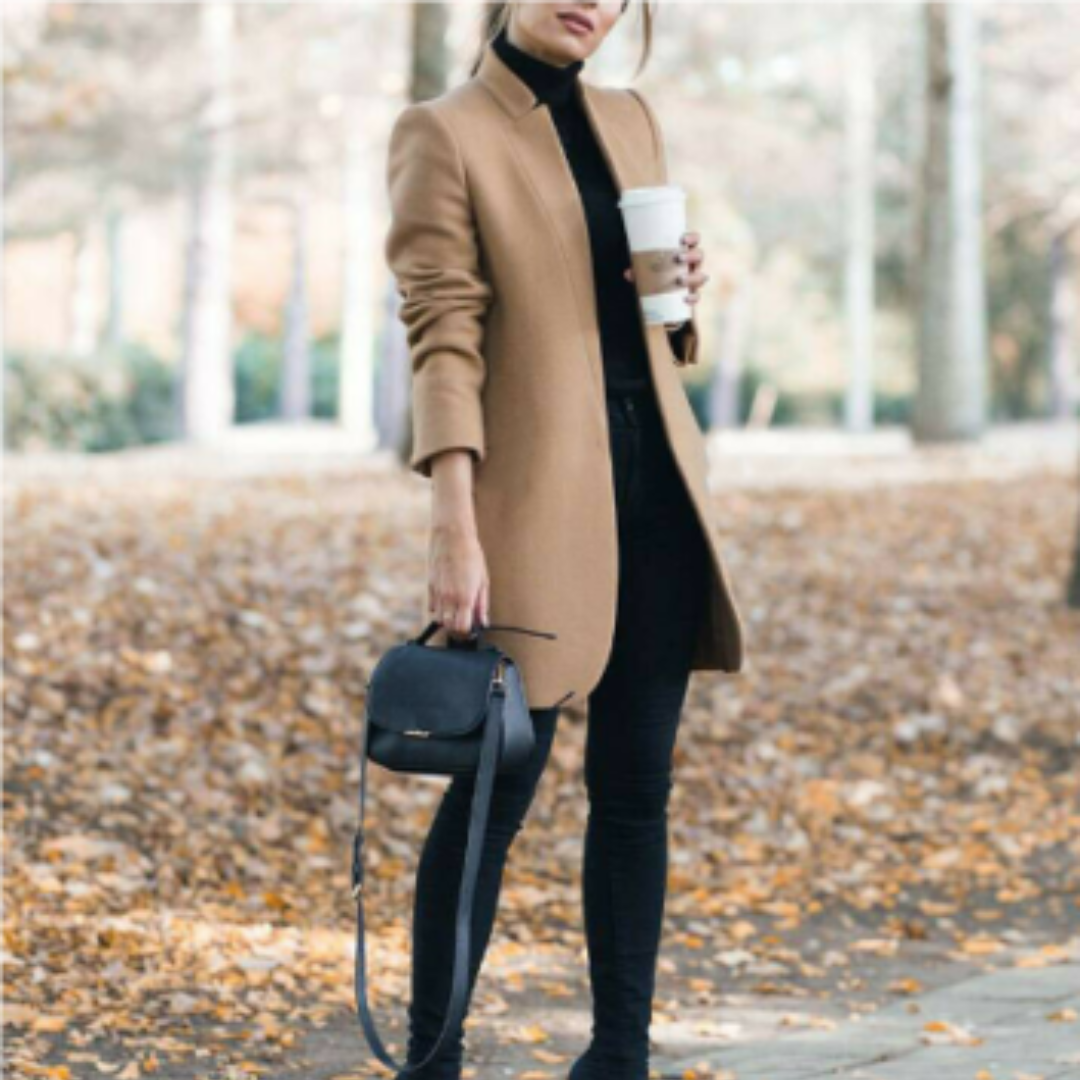 R&B | Damen Stehkragen Wintermantel mit Zeitlosem Design