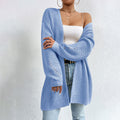 R&B | Einfarbige Elegante Strickjacke mit Taschen