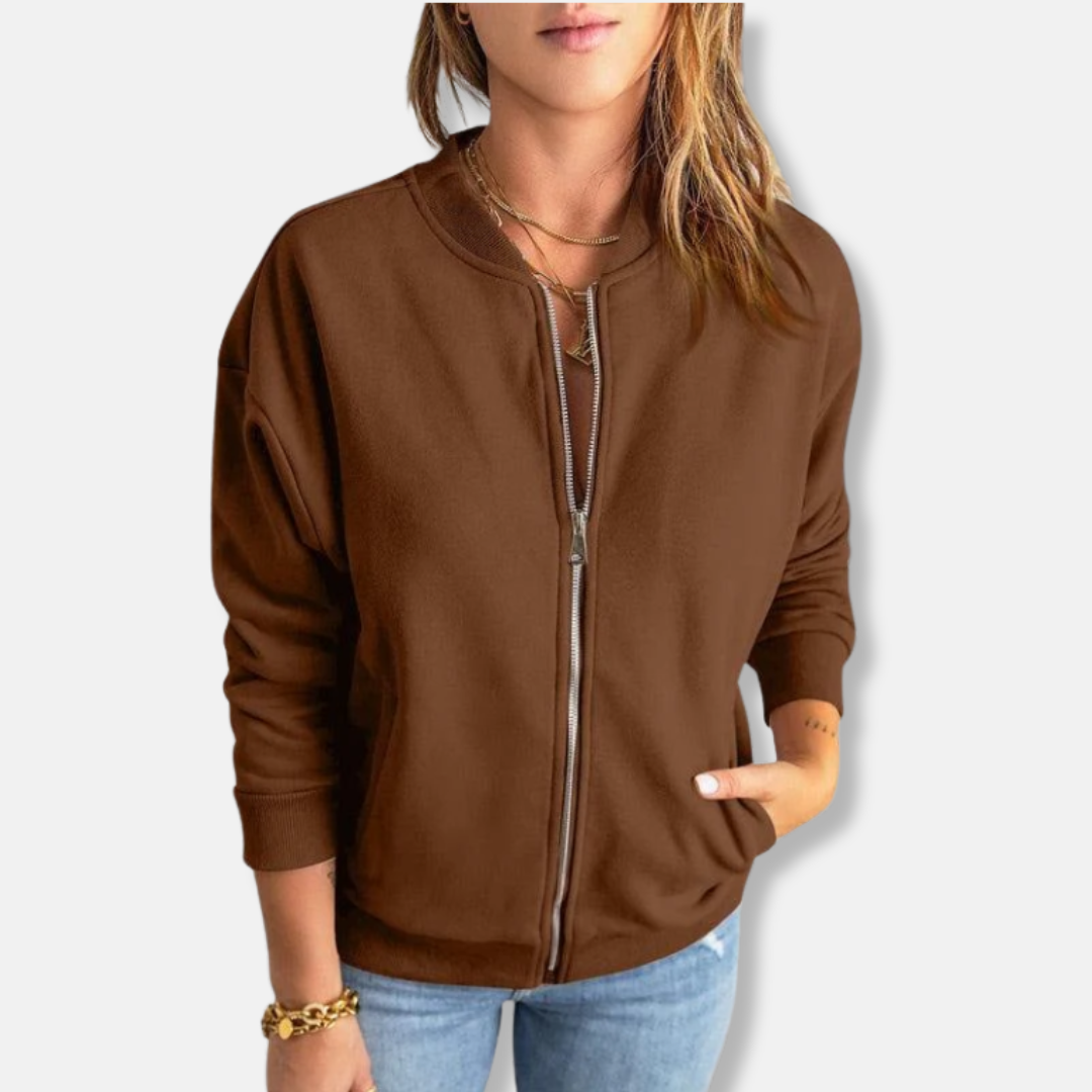 R&B | Jacke - Leicht - Lässige Passform - Reißverschluss - Rippenbündchen - Lässiger Look