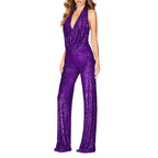 Damen eleganter Glitzer-Jumpsuit R&B