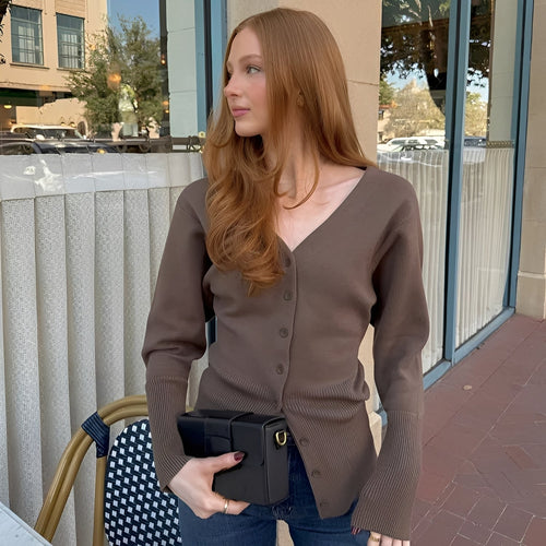 R&B | Stylischer, taillierter Cardigan-Mantel für Damen