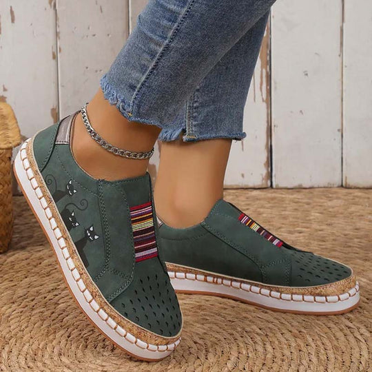 Lässige Katzenmuster Schuhe R&B