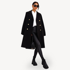 R&B | Damen Doppelreiher Wollmantel